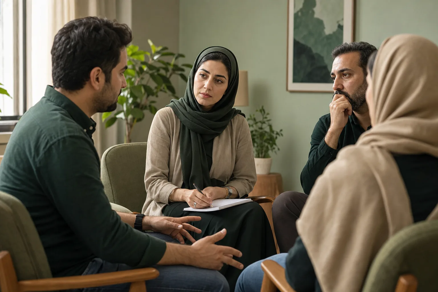 نمونه جلسه گروه درمانی؛ از شروع تا پایان چه میگذرد؟ 2 نمونه ای از جلسات گروه درمانی با حضور درمانگر و اعضا